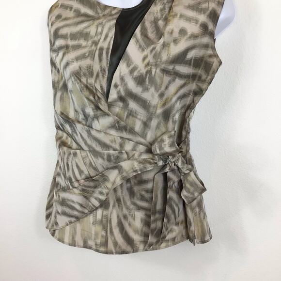 LAFAYETTE 148 NEW YORK Sleeveless Wrap Top size 0 - Picture 2 of 7